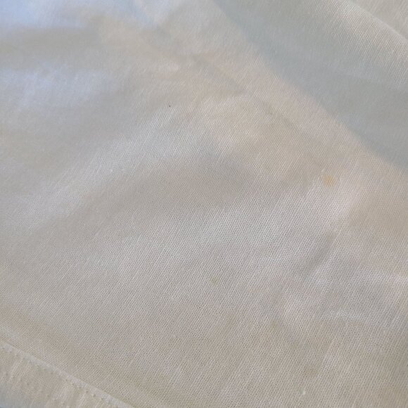 Roxy Oceanside White Flax Linen Blend Drawstring Pants Beach NEW Large Casual - Picture 11 of 12